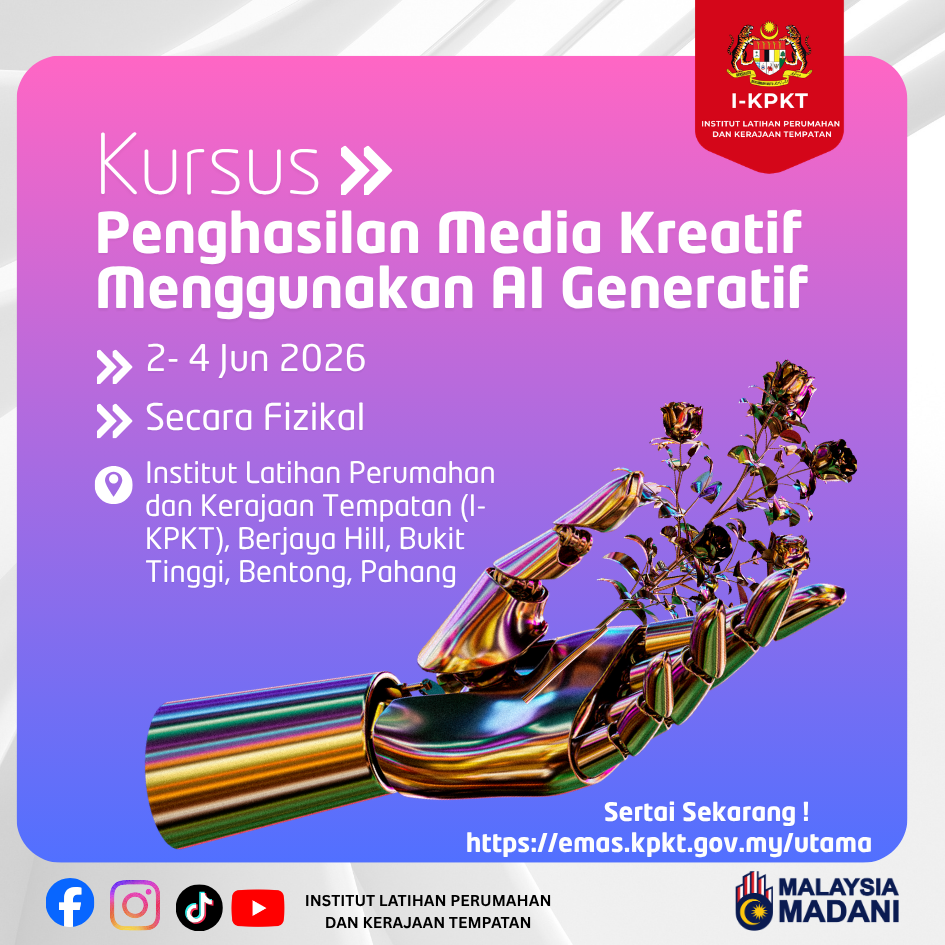 KURSUS PENGHASILAN MEDIA KREATIF MENGGUNAKAN AI GENERATIF