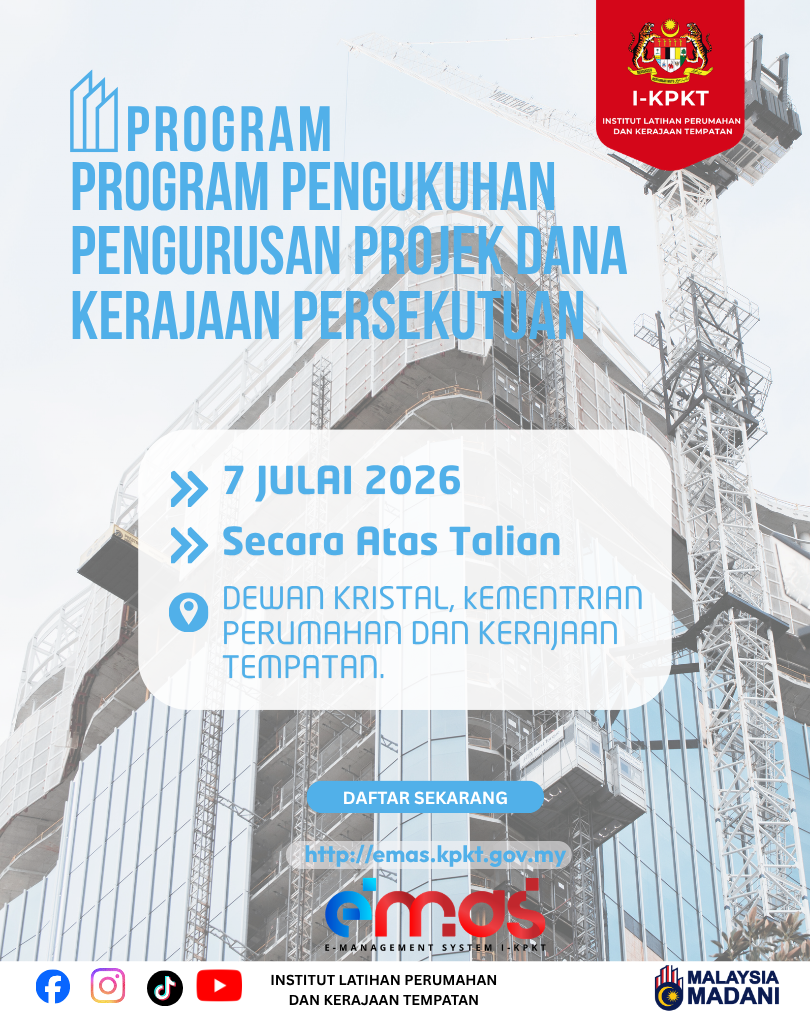 (KEHADIRAN DALAM TALIAN) PROGRAM PENGUKUHAN PENGURUSAN PROJEK DANA KERAJAAN PERSEKUTUAN