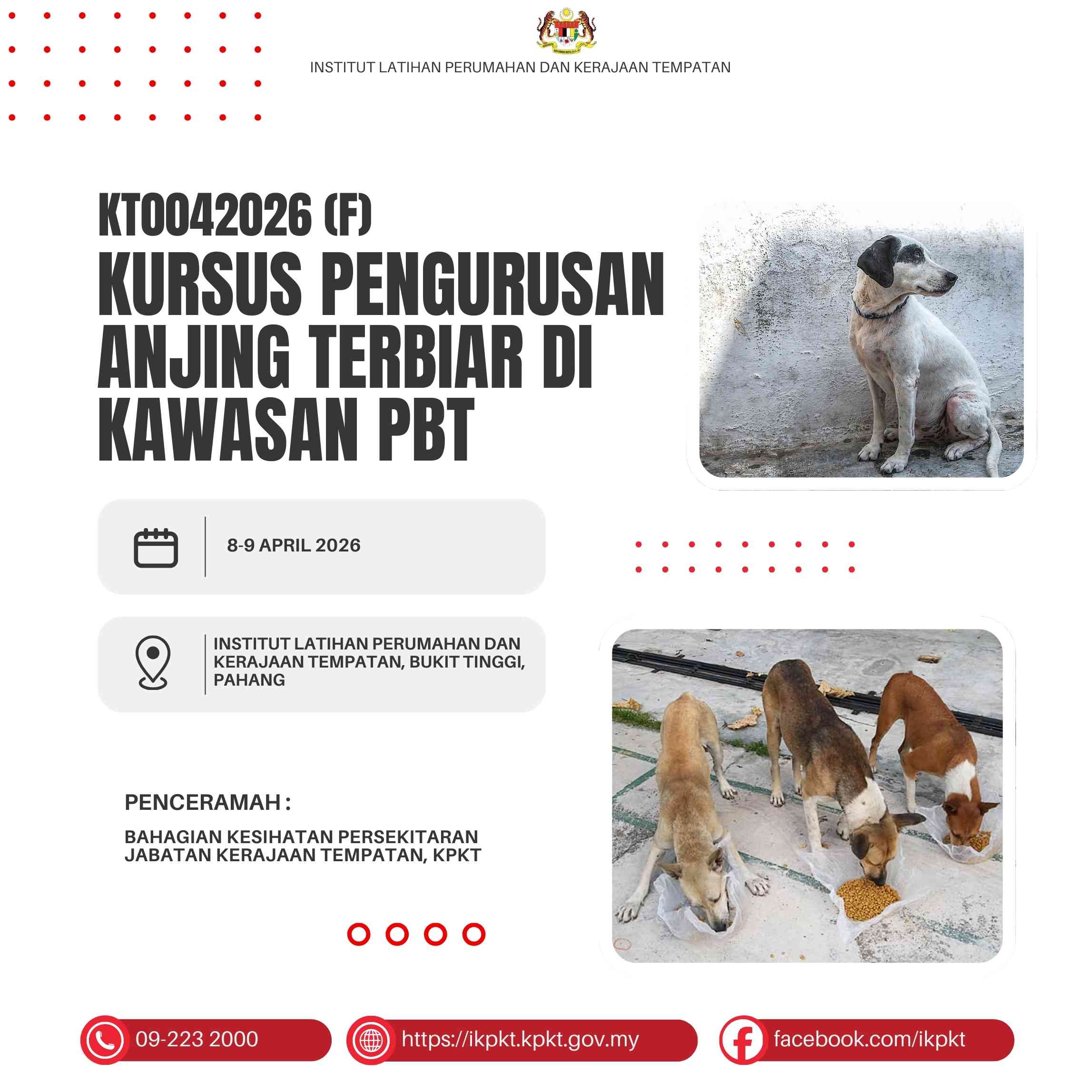 KURSUS PENGURUSAN ANJING TERBIAR DI KAWASAN PBT