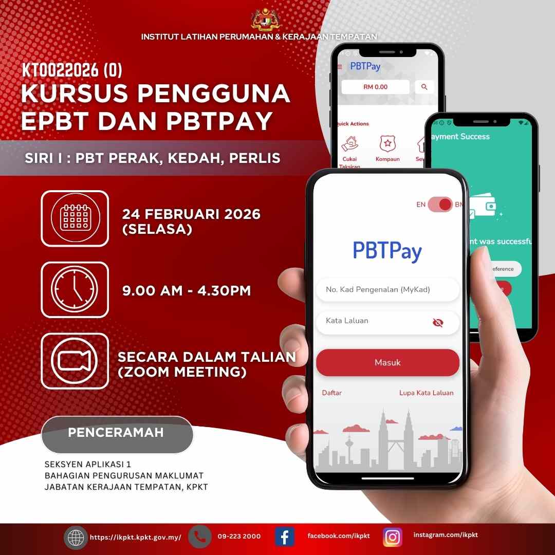 KURSUS PENGGUNA EPBT DAN PBTPAY SIRI 1