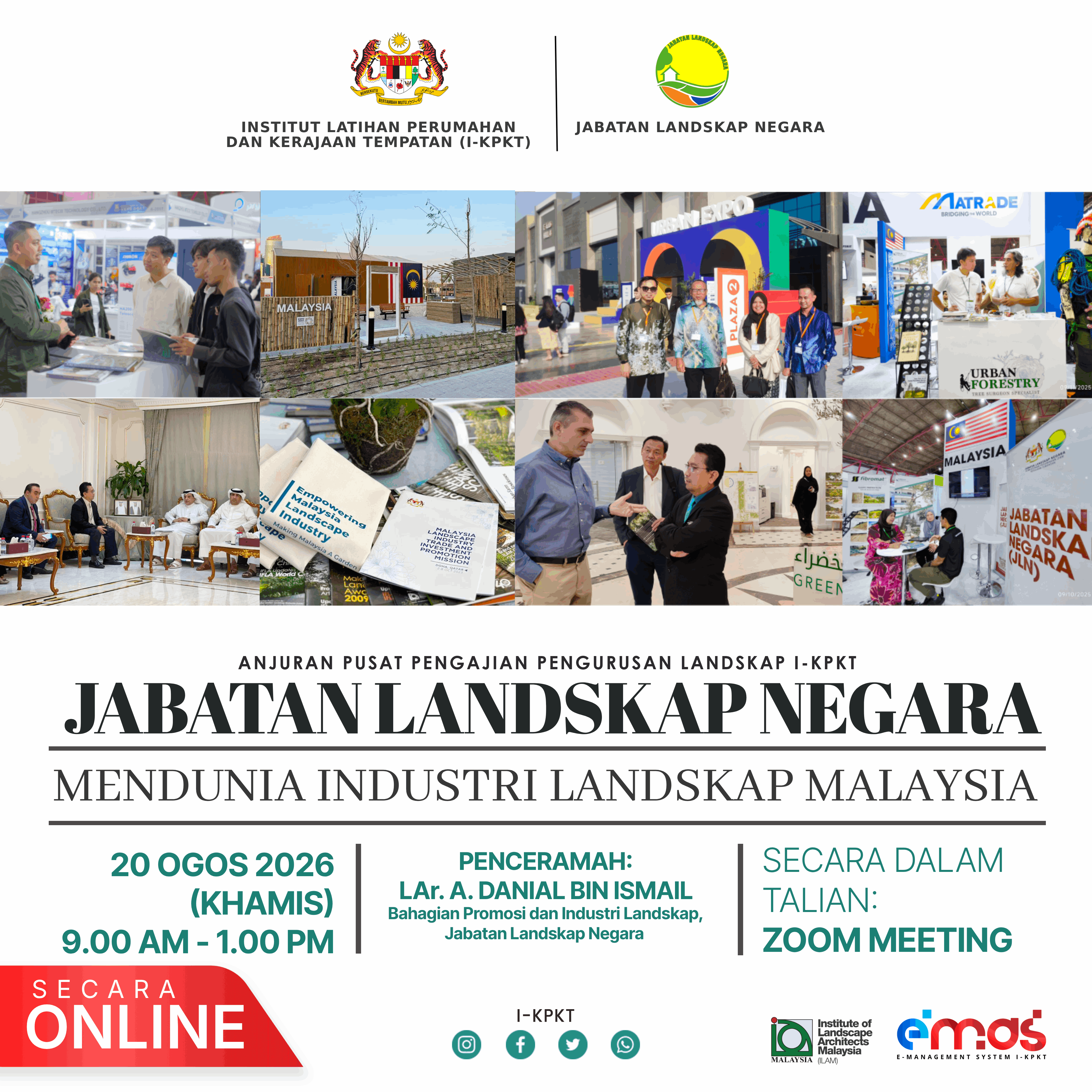 [LANDSCAPE TALK] JABATAN LANDSKAP NEGARA MENDUNIA INDUSTRI LANDSKAP MALAYSIA